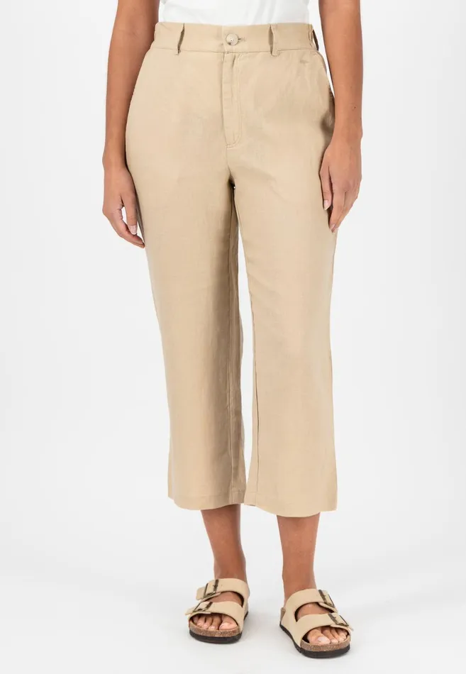 FYNCHHATTON Soft 78 Pants Made Of Linen Whitereed Greensafari Beigeblackbright Apricot Women Pants FYNCHHATTON Soft 78 Pants Made Of Linen Whitereed Greensafari Beigeblackbright Apricot Women Pants