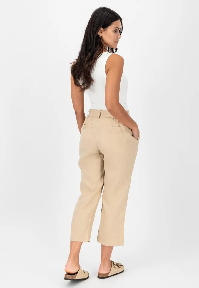 FYNCHHATTON Soft 78 Pants Made Of Linen Whitereed Greensafari Beigeblackbright Apricot Women Pants FYNCHHATTON Soft 78 Pants Made Of Linen Whitereed Greensafari Beigeblackbright Apricot Women Pants