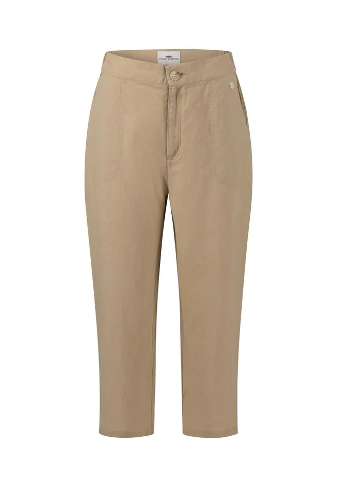 FYNCHHATTON Soft 78 Pants Made Of Linen Whitereed Greensafari Beigeblackbright Apricot Women Pants FYNCHHATTON Soft 78 Pants Made Of Linen Whitereed Greensafari Beigeblackbright Apricot Women Pants