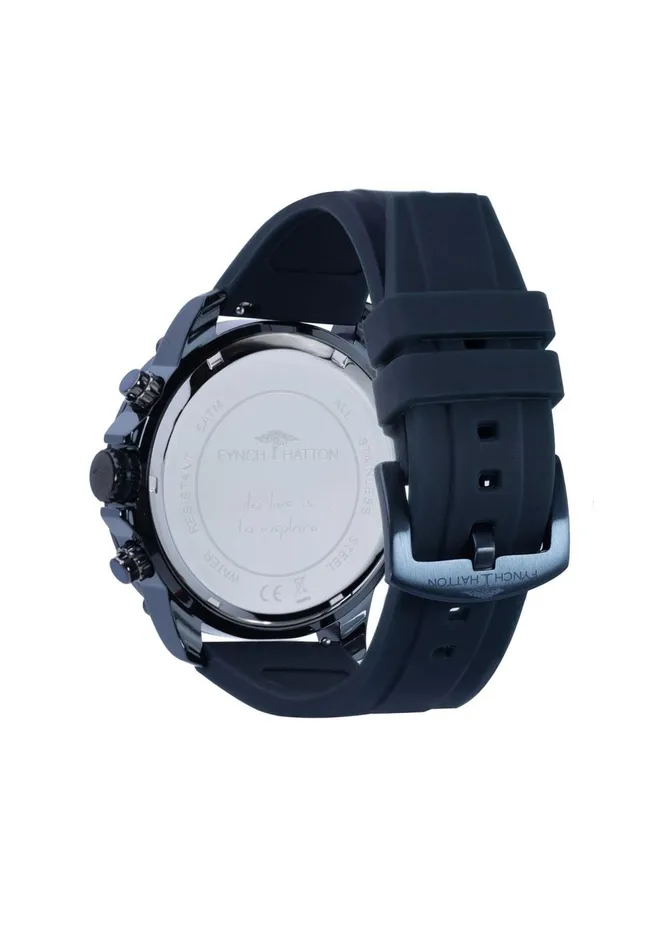 FYNCHHATTON Stainless Steel Watch With Chronograph Blue Men Watch FYNCHHATTON Stainless Steel Watch With Chronograph Blue Men Watch