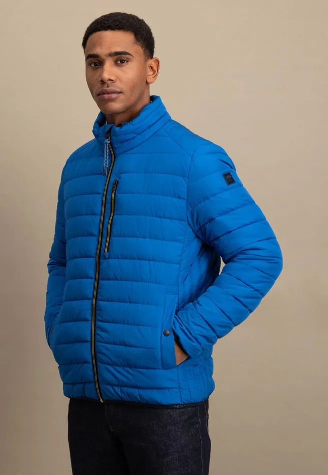 FYNCHHATTON Stepp Jacket Casual Fit With Breast Pocket Dark Navystrong Blue Men Jackets and Coats