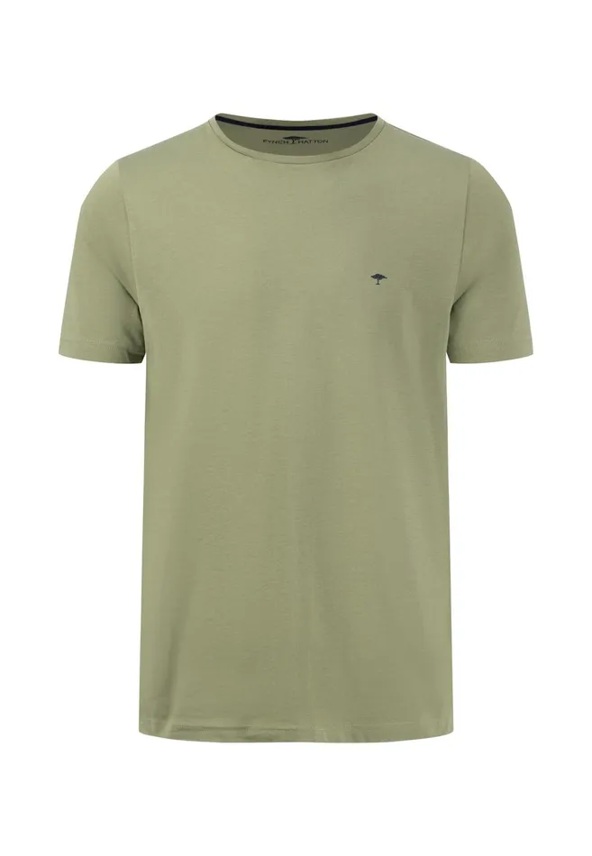 FYNCHHATTON Tshirt With A Round Neckline Dark Emeraldvibrant Bluerustlight Khakicloud Bluegrass Greenflamepale Blush Men Tshirts