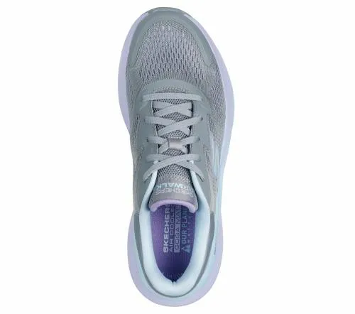 GO WALK MAX Walker 8211 Vea Gray Aqua Women SKECHERS Lace Up