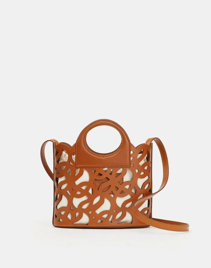 HandbagsAccessories Vachetta Leather 8 Knot Basket BagMini Copper Lafayette 148 New York Crossbodies