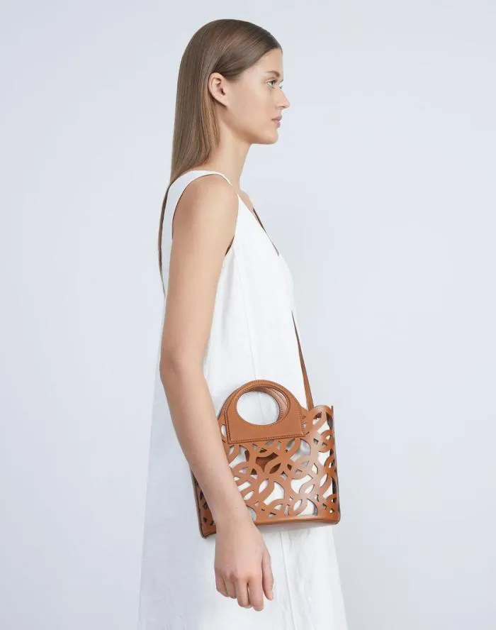 HandbagsAccessories Vachetta Leather 8 Knot Basket BagMini Copper Lafayette 148 New York Crossbodies