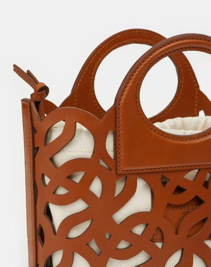 HandbagsAccessories Vachetta Leather 8 Knot Basket BagMini Copper Lafayette 148 New York Crossbodies