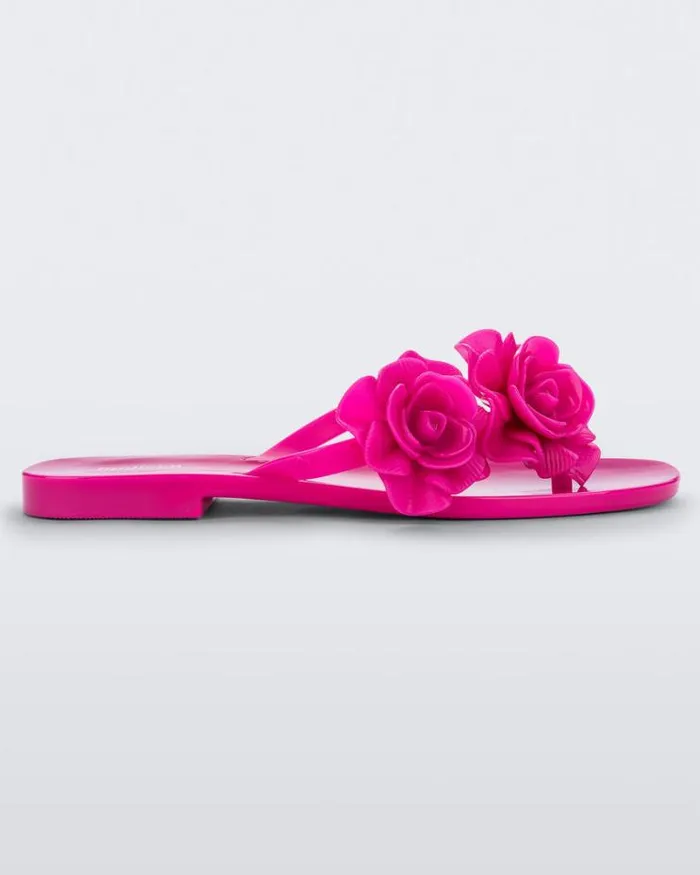 Harmomic Squared Garden Pink Women Melissa Flip Flops