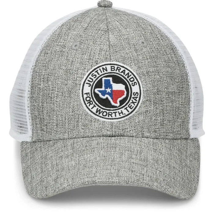 Hats and Caps Men Justin Boots Justin Brands Texas Logo Cap Greywhite Mesh 040grey041 Hats and Caps Men Justin Boots Justin Brands Texas Logo Cap Greywhite Mesh 040grey041