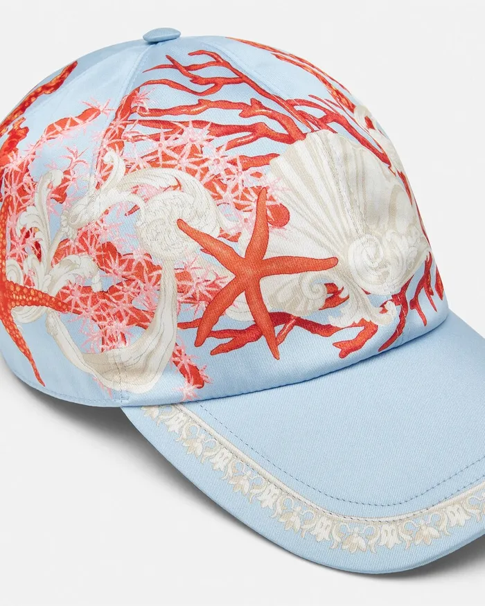Hats and Caps WomenMen Versace Barocco Sea Baseball Cap Blueprint