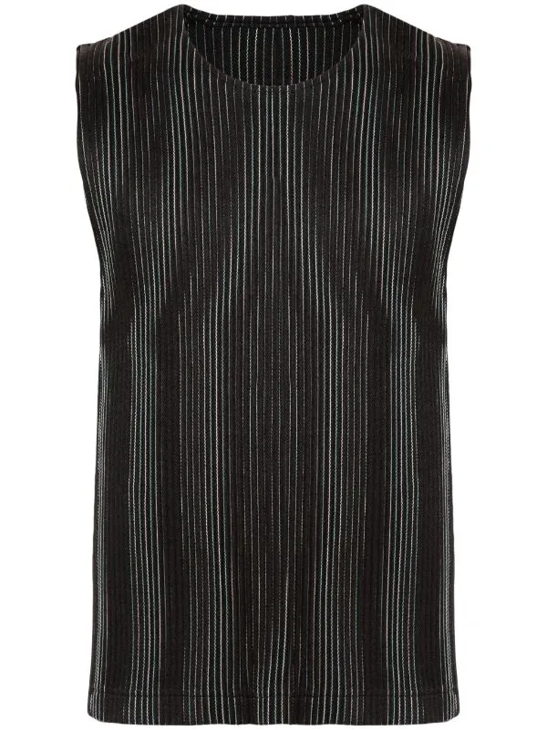 Henrik Vibskov Boutique AW23 Pleated Vest 8211 Brown Men Tops