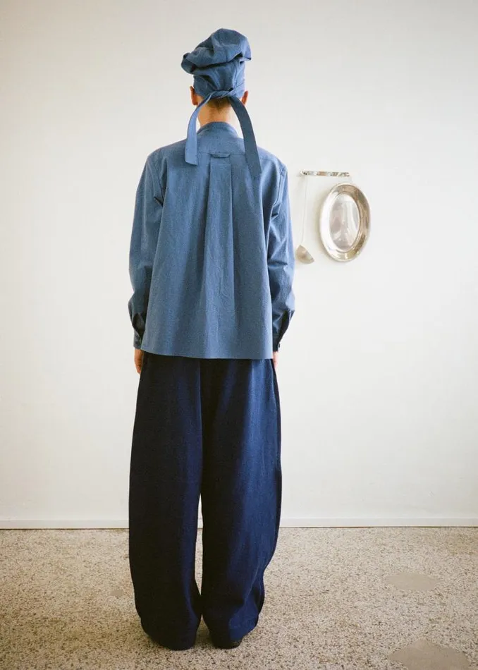 Henrik Vibskov Boutique Chef039s Pants 8211 Dark Blue Men Pants