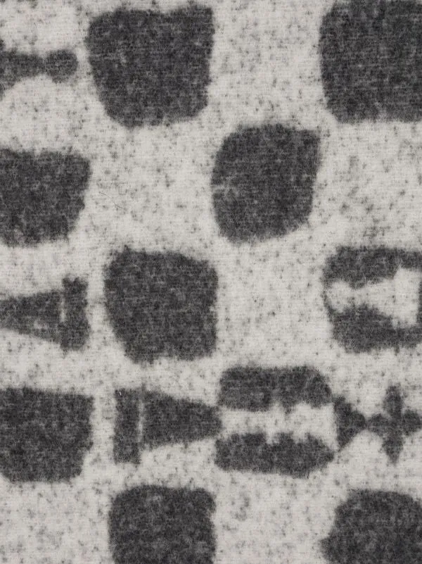Henrik Vibskov Boutique Chess Wool Scarf 8211 White Black Chess Men Scarves