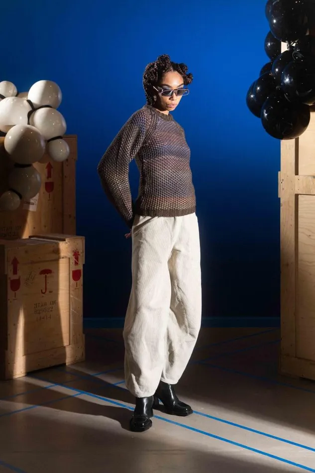 Henrik Vibskov Boutique Digi Corduroy Pant 8211 Fog Women Pants