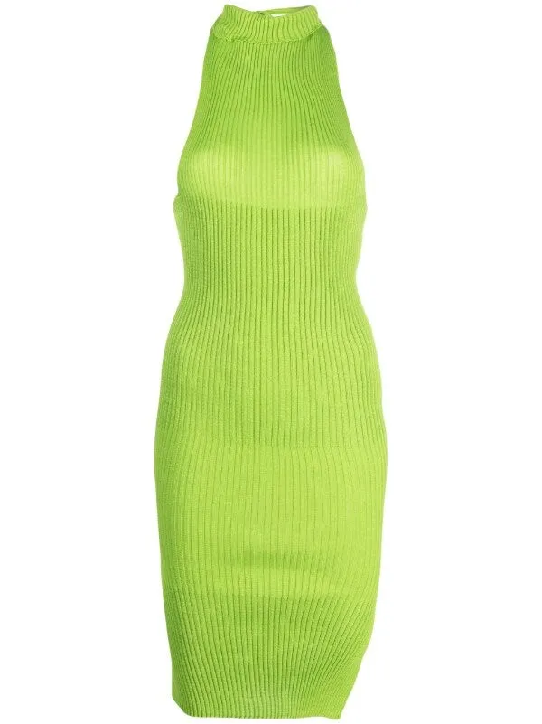 Henrik Vibskov Boutique Emma Drape Dress 8211 Apple Green Women Dresses