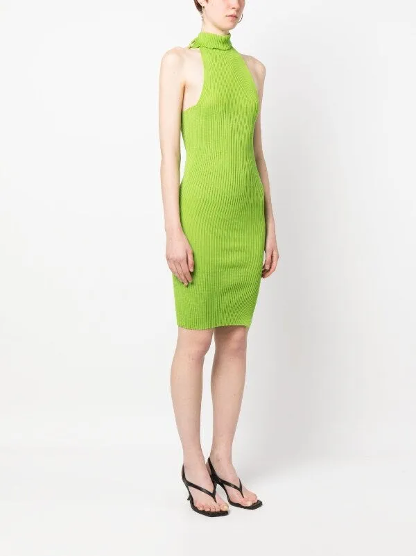 Henrik Vibskov Boutique Emma Drape Dress 8211 Apple Green Women Dresses