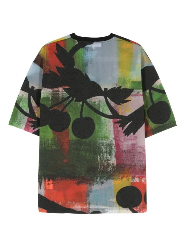 Henrik Vibskov Boutique Oversized T 8211 Black Cherries Print Men Tops