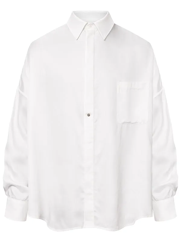 Henrik Vibskov Boutique Parker Shirt 8211 Optical White Men Shirts