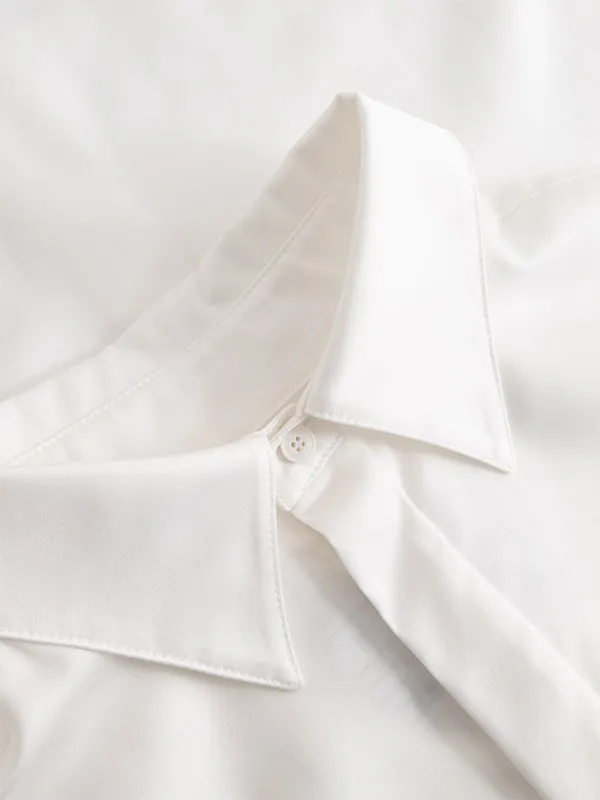 Henrik Vibskov Boutique Parker Shirt 8211 Optical White Men Shirts