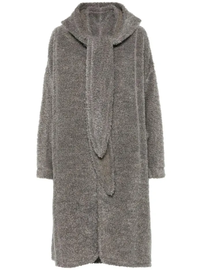 Henrik Vibskov Boutique Raw Wool Loop Yarn Coat 8211 Charcoal Black Women Jackets and Coats Henrik Vibskov Boutique Raw Wool Loop Yarn Coat 8211 Charcoal Black Women Jackets and Coats