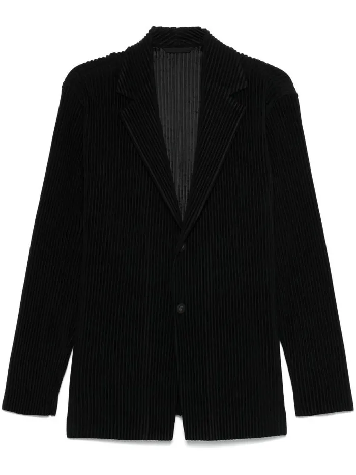 Henrik Vibskov Boutique SS25 Pleated Jacket 8211 Black Men Jackets and Coats
