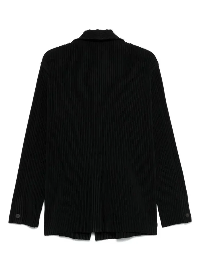 Henrik Vibskov Boutique SS25 Pleated Jacket 8211 Black Men Jackets and Coats