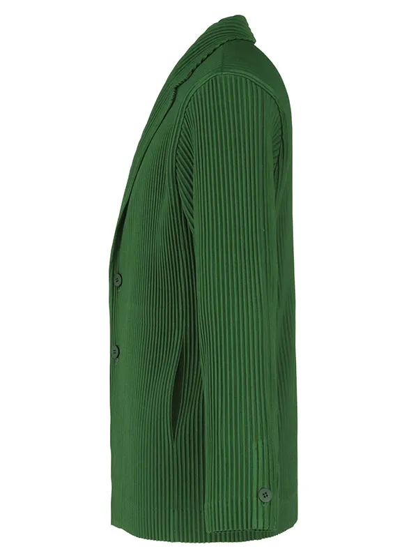 Henrik Vibskov Boutique Tailored Pleats Jacket 8211 Steel Green Men Jackets and Coats