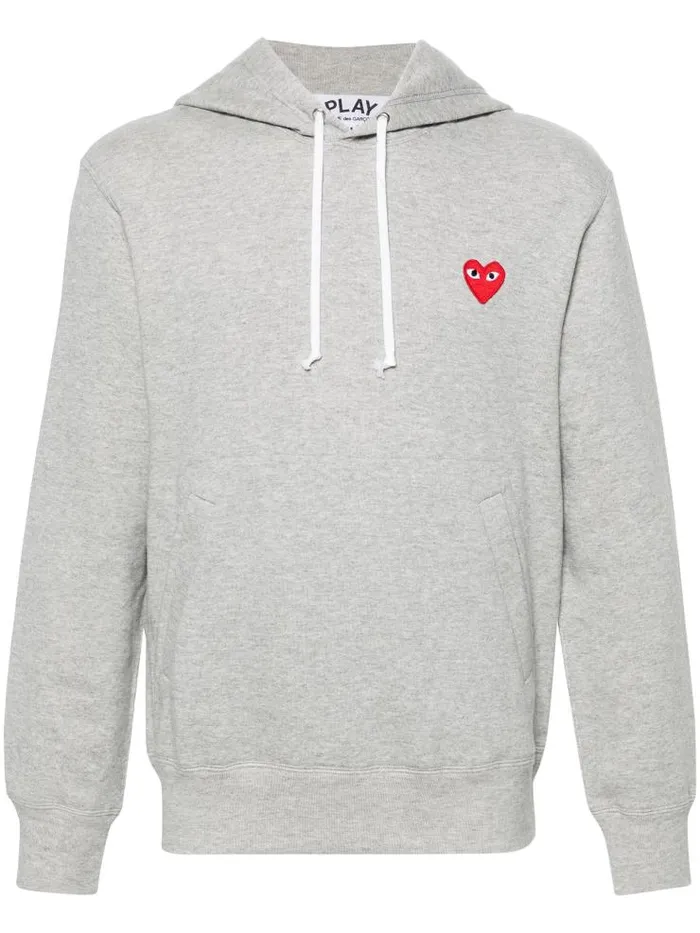 Henrik Vibskov Boutique Unisex Hoodie Red Heart 8211 Grey Men Hoodies and Sweatshirts Henrik Vibskov Boutique Unisex Hoodie Red Heart 8211 Grey Men Hoodies and Sweatshirts
