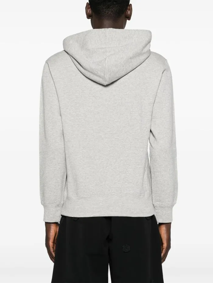 Henrik Vibskov Boutique Unisex Hoodie Red Heart 8211 Grey Men Hoodies and Sweatshirts