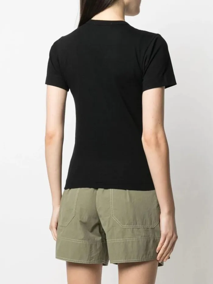Henrik Vibskov Boutique Women039s Short Sleeve Tee Gold Heart 8211 Black Women Tops
