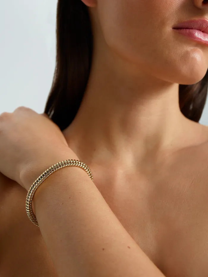 HERRINGBONE CHAIN BRACELET LIGHTGOLD Women Jewelry Scanlan Theodore