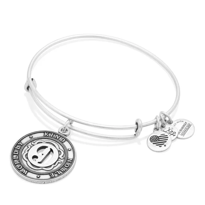 Iconic Women Alex And Ani Number 9 Charm Bangle Bracelet Rafaelian Gold