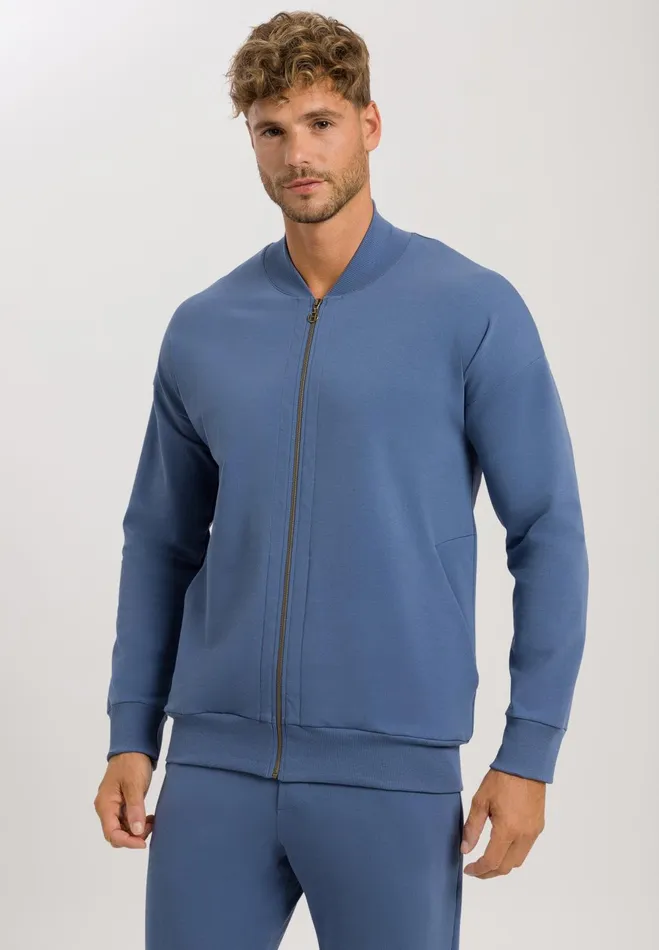 Jacket Slate Blue Men HANRO Loungewear