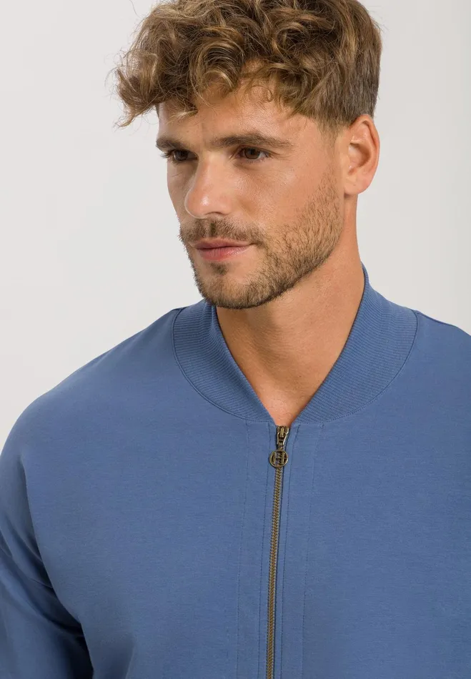 Jacket Slate Blue Men HANRO Loungewear