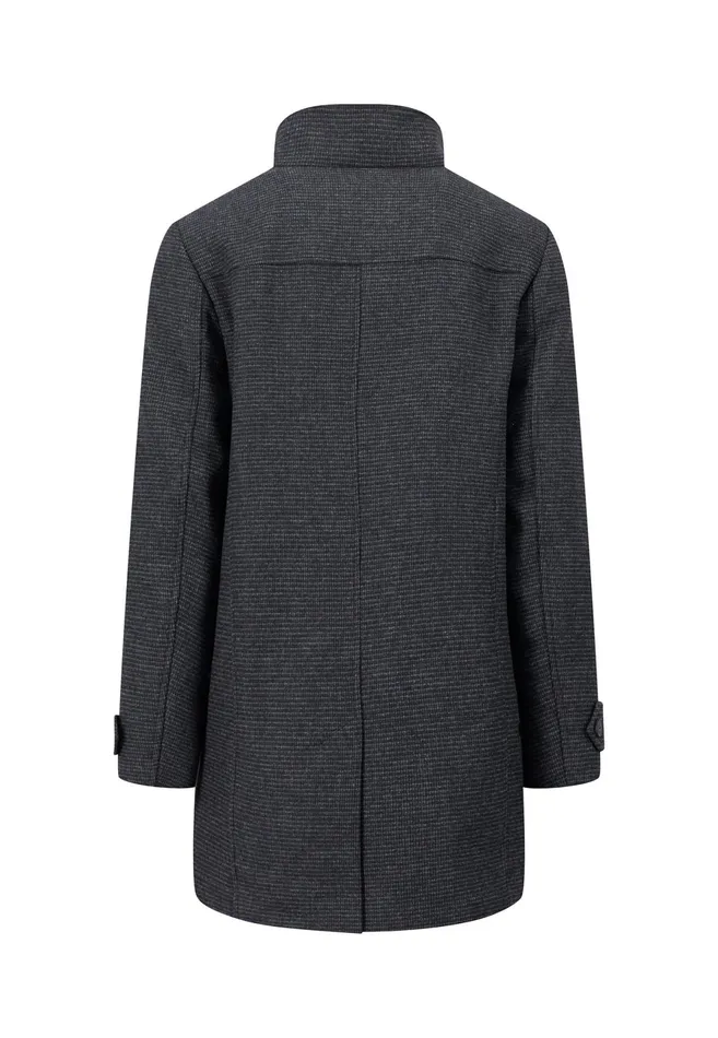 Jackets and Coats Men FYNCHHATTON Tweed Coat Made Of Wool Mix With Lining Charcoal