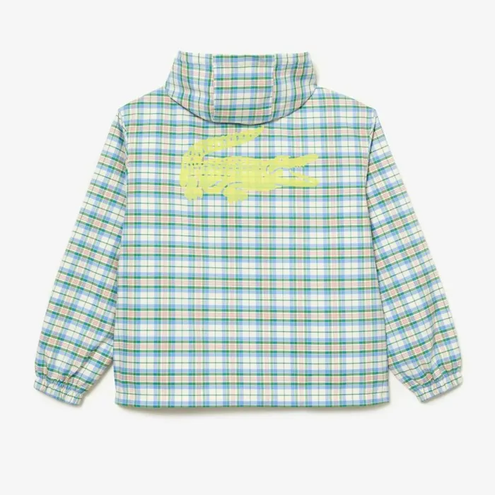 Jackets and Coats Men Lacoste Mens Checked Jacket White 2cq