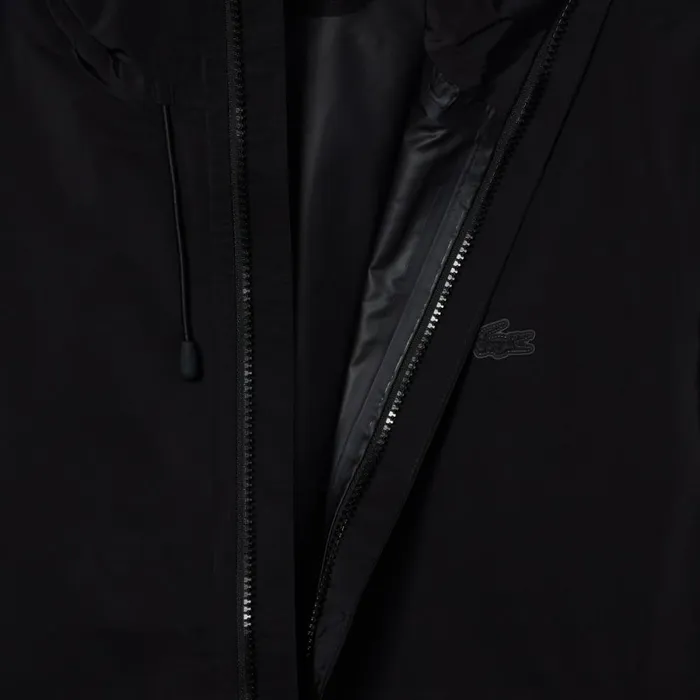 Jackets and Coats Men Lacoste Mens Waterproof Track Jacket Black 031