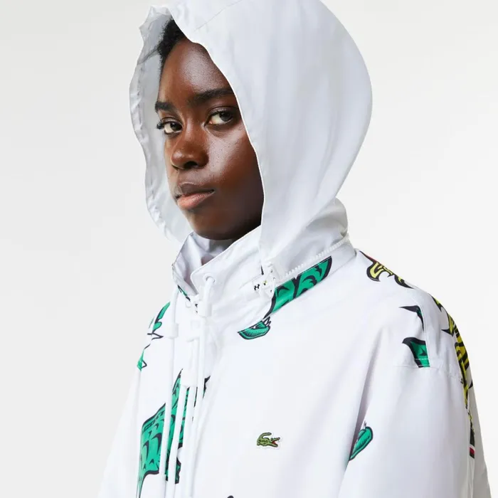 Jackets and Coats MenWomen Lacoste Unisex WaterRepellent Jacket White Sbh