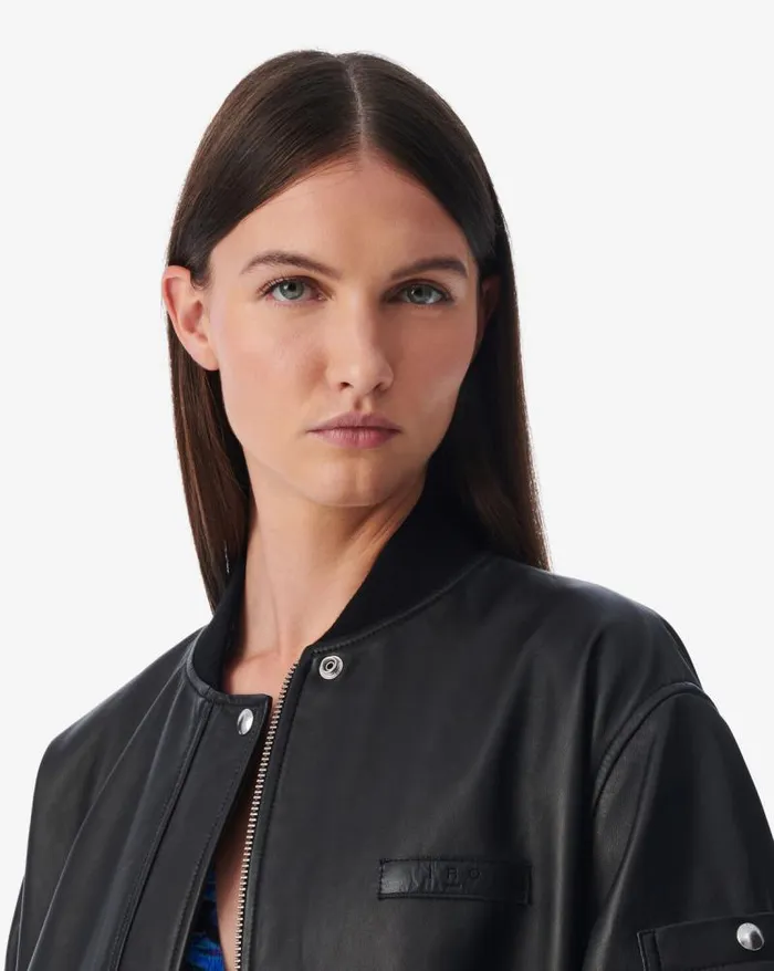 Jackets and Coats Women IRO KEREM OVERSIZED LEATHER BOMBER