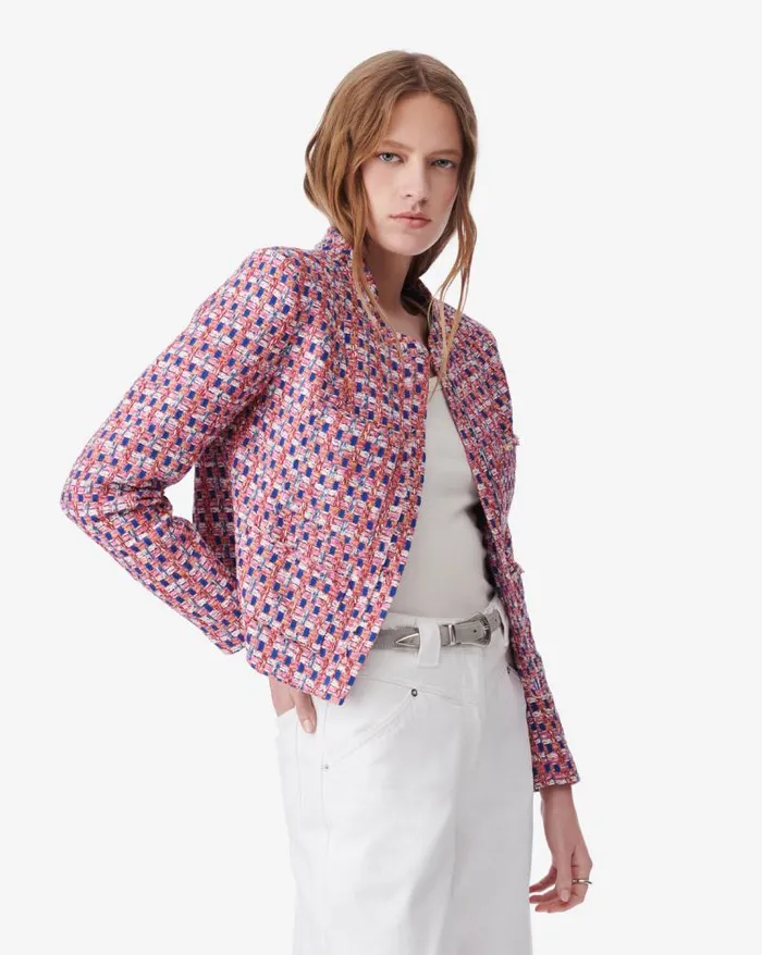 Jackets and Coats Women IRO MOPA MULTICOLORED TWEED JACKET