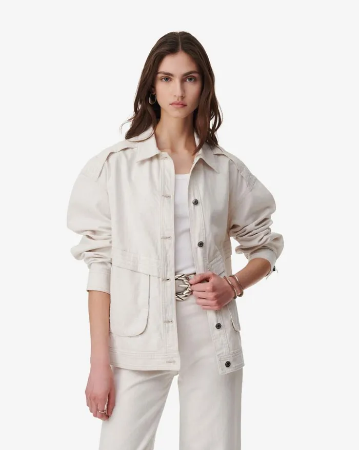 Jackets and Coats Women IRO ZANO OVERSIZED WASHED DENIM JACKET