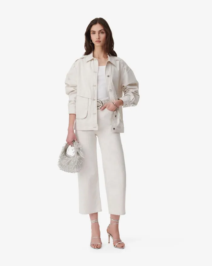 Jackets and Coats Women IRO ZANO OVERSIZED WASHED DENIM JACKET
