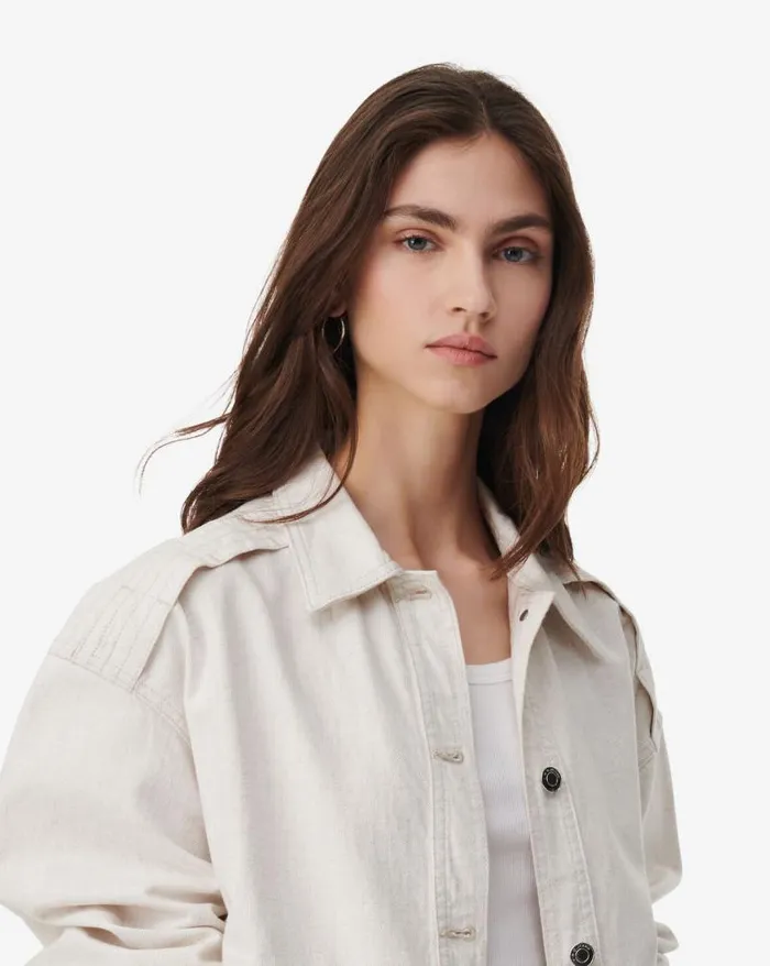 Jackets and Coats Women IRO ZANO OVERSIZED WASHED DENIM JACKET