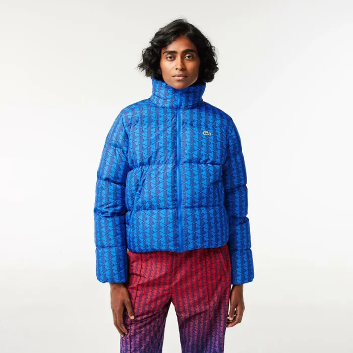 Jackets and Coats Women Lacoste Women039s Hooded Monogram Print Puffer Jacket With Puffed Croc Blue Bordeaux Nji Jackets and Coats Women Lacoste Women039s Hooded Monogram Print Puffer Jacket With Puffed Croc Blue Bordeaux Nji