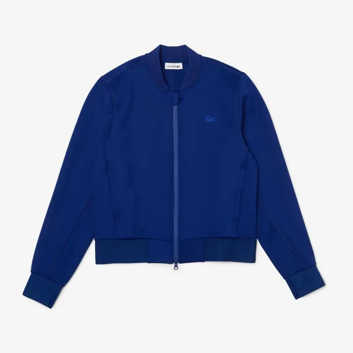 Jackets and Coats Women Lacoste Womens ZipUp Bomber Jacket Blue Bdm
