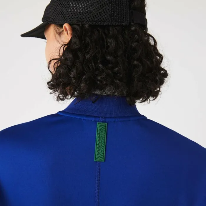 Jackets and Coats Women Lacoste Womens ZipUp Bomber Jacket Blue Bdm