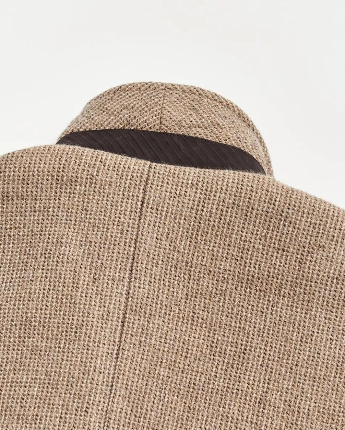 Jackets and Outerwear Men Billy Reid Luxury Bond Peacoat Charcoaltan