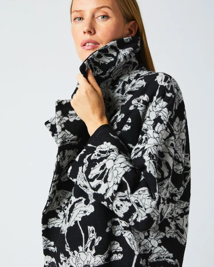 Jackets and Outerwear Women Billy Reid Cocoon Coat Custom Blackwhite