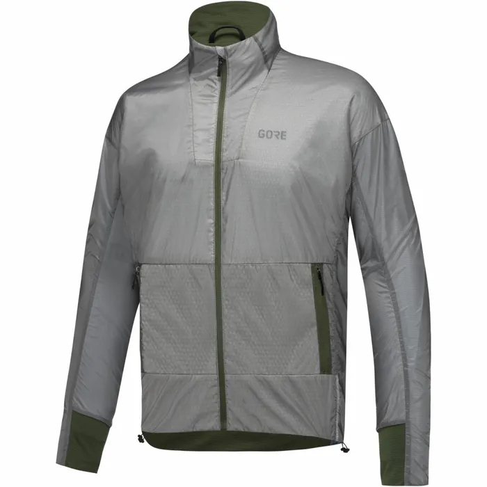 Jackets Men GOREWEAR Drive WINDSTOPPER Jacket Mens Lab Grayutility Green