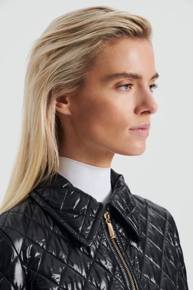Jackets Women Scanlan Theodore QUILTED JACKET BLACK Jackets Women Scanlan Theodore QUILTED JACKET BLACK
