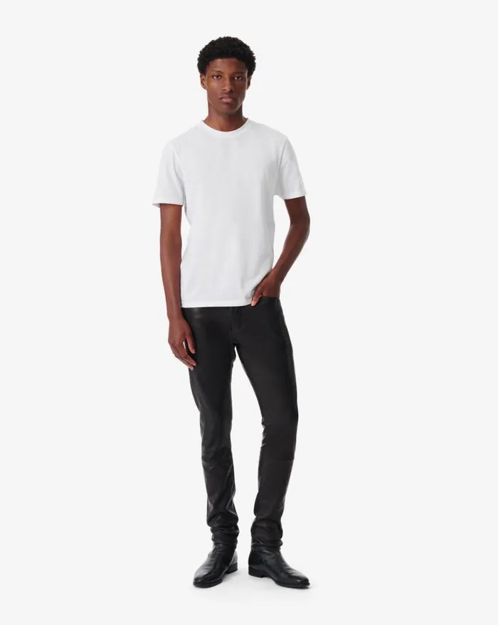 Jeans and Trousers Men IRO KARLO SLIMFIT LEATHER PANTS